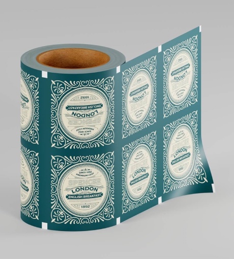 metalized flow wrap film roll